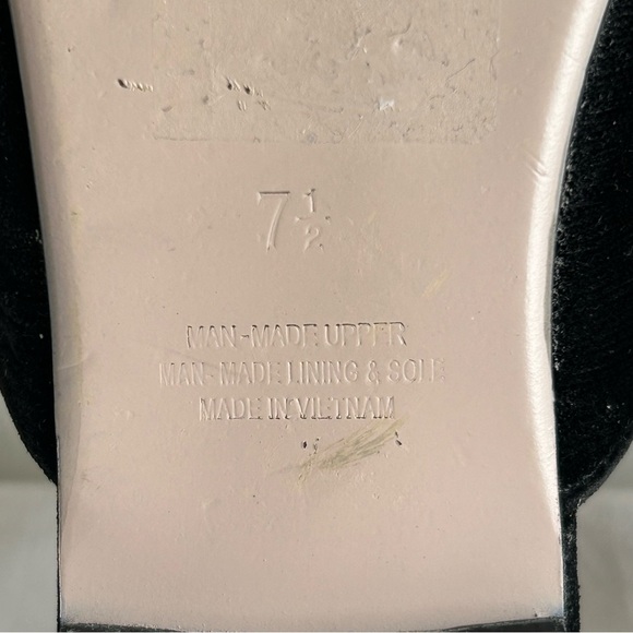 Tony Bianca Pepe Pointed Embroidered Black Velvet Flats Slides - Picture 6 of 13